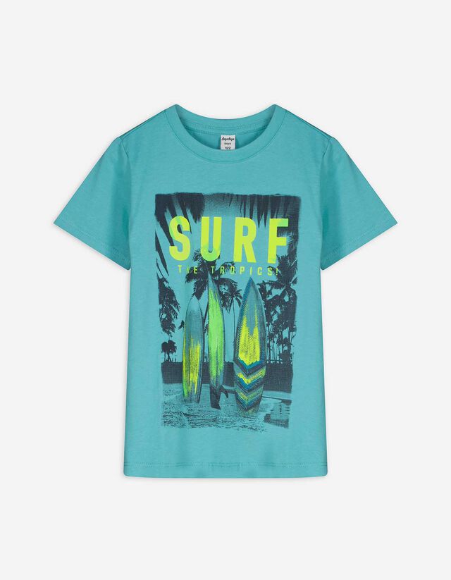 T-Shirt - Frontprint - t&uuml;rkis