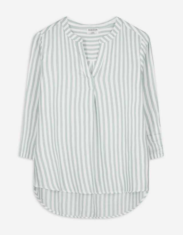 Bluse - Dreiviertel&auml;rmel - gr&uuml;n