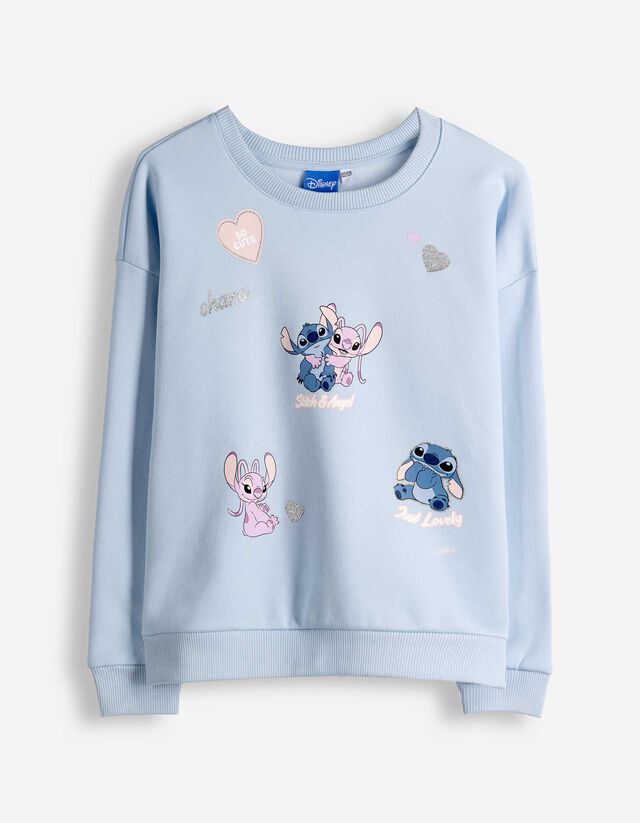 Sweatshirt - Lilo & Stitch - hellblau