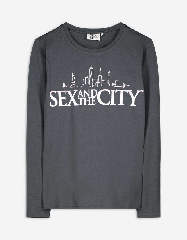 Langarmshirt - Glitzerprint