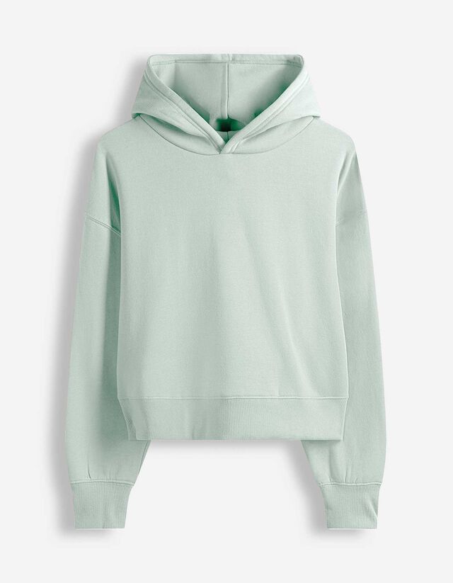 Hoodie - einfarbig - hellblau