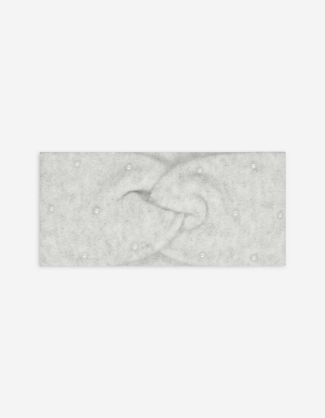 Stirnband - Zierperlen - wei&szlig;