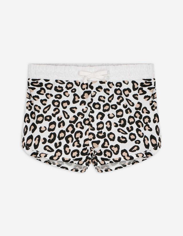 Shorts - Allover-Print - wei&szlig;