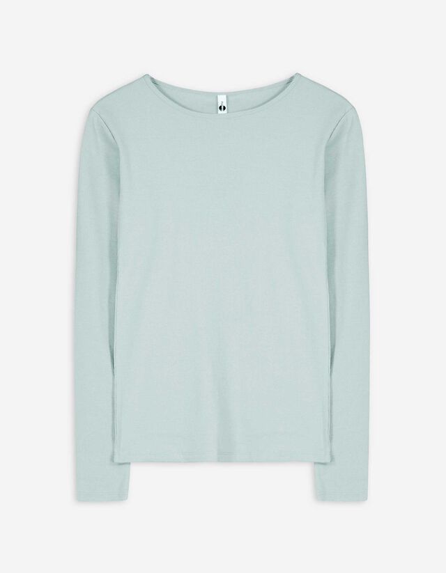 Shirt - Rippenstruktur - gr&uuml;n