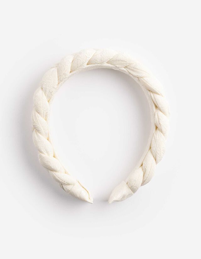 Haarschmuck - einfarbig - wei&szlig;