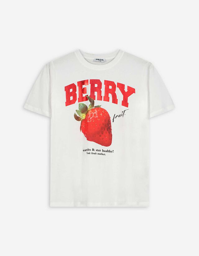 T-Shirt - Obst - wei&szlig;