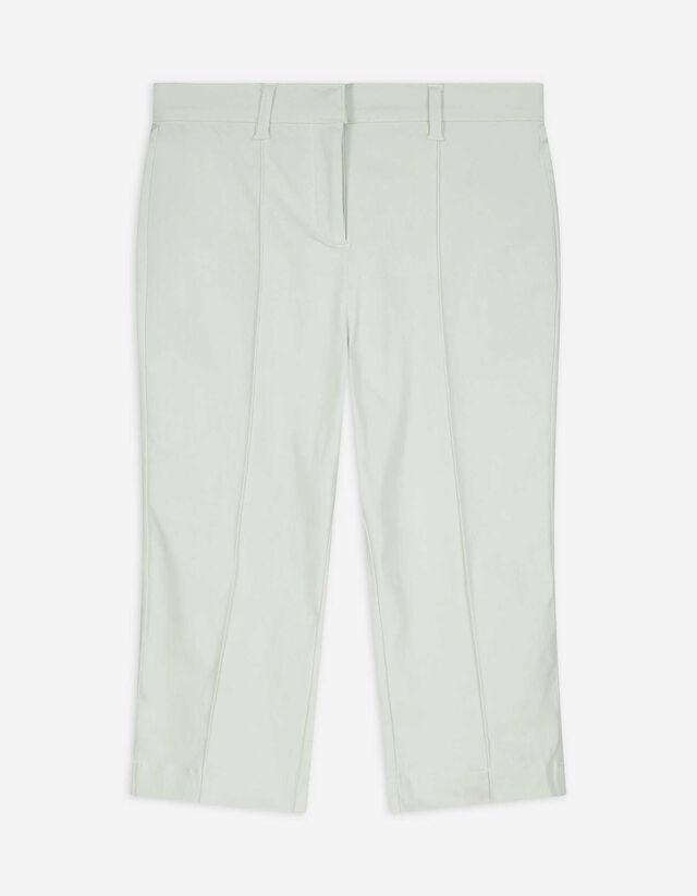 Caprihose - Viskose-Mix - hellgr&uuml;n