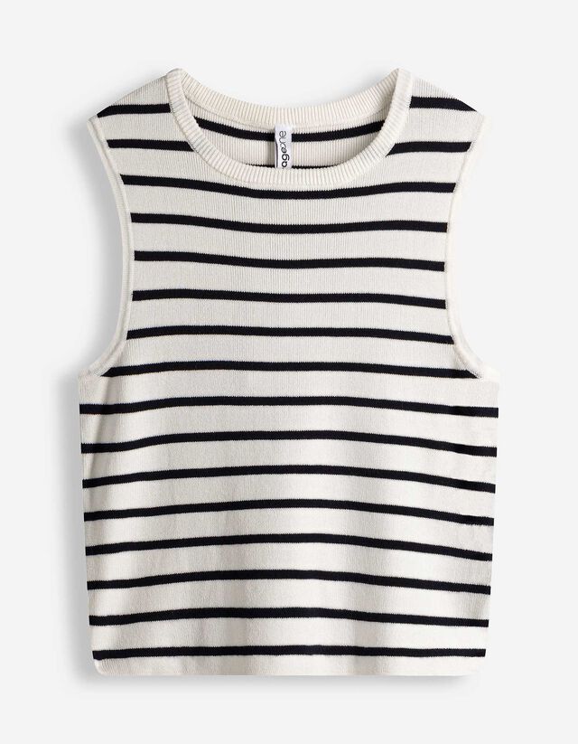 Stricktop - Viskose-Anteil - dunkelblau