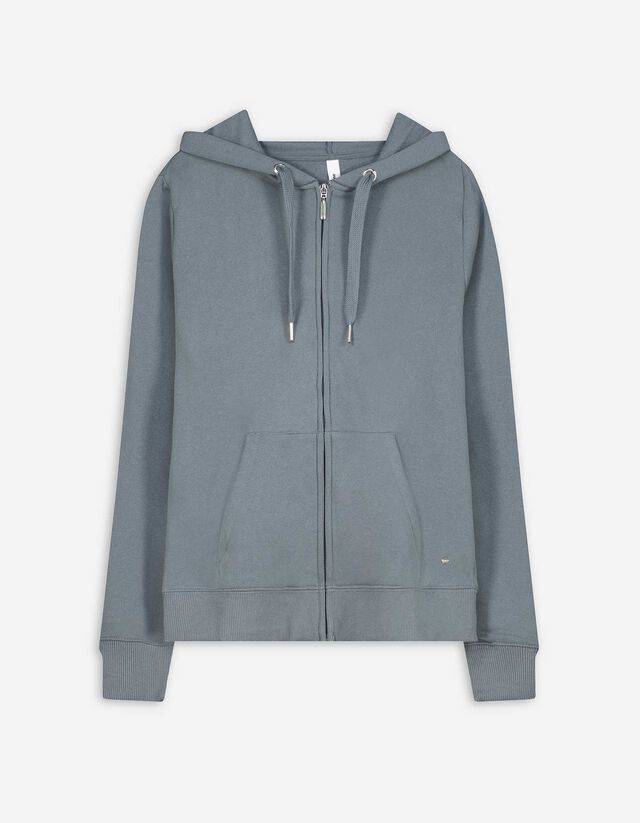 Sweatjacke - Regular Fit - t&uuml;rkis