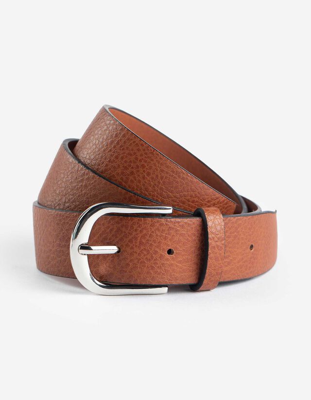 G&uuml;rtel - Lederoptik - braun