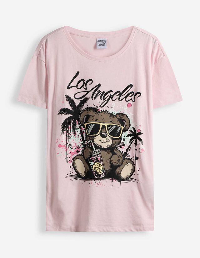 T-Shirt - Print - rosa