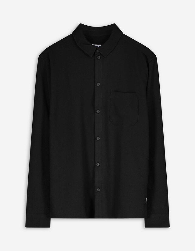 Hemd - einfarbig - schwarz