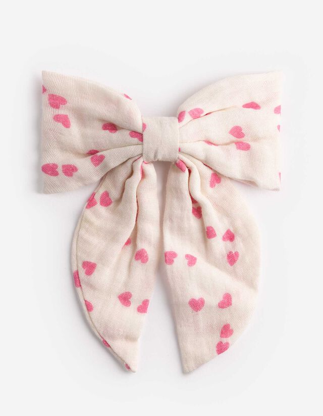 Haarschmuck - Schleifenapplikation - rosa