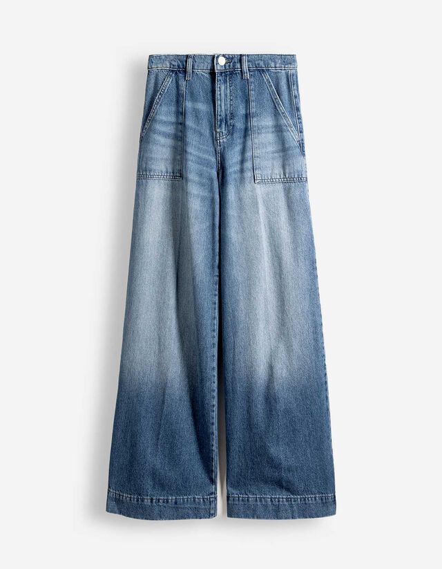 Jeans - Wide Fit - blau