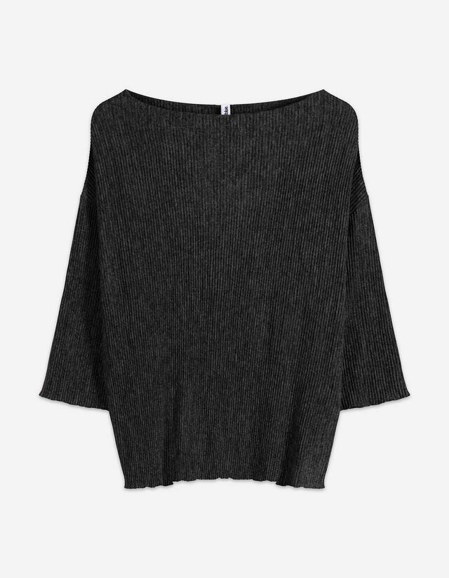 Shirt - Loose Fit - schwarz