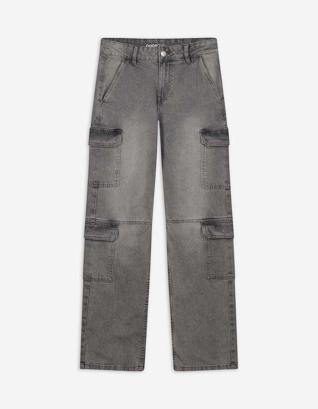 Jeans - Straight Fit - grau