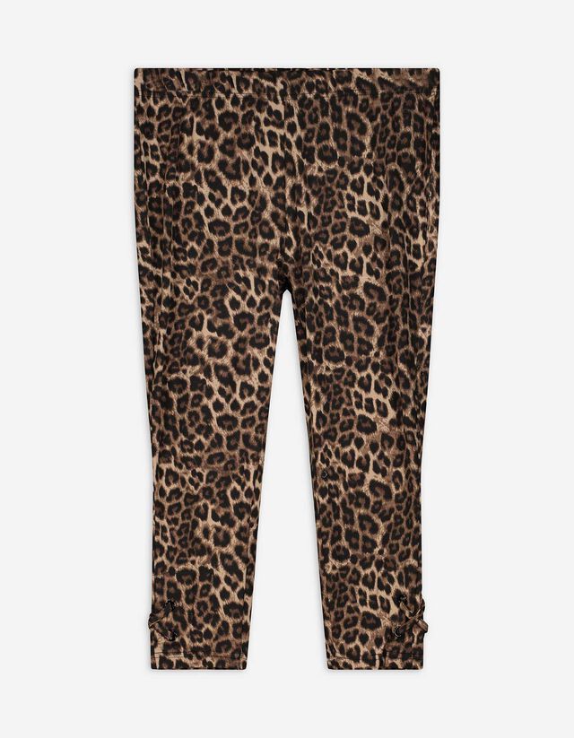3/4-Hose - Leopardenmuster - beige