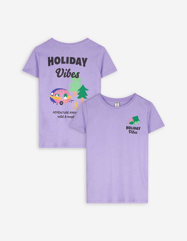 T-Shirt - Print - lila