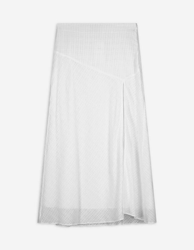 Ballonrock - Karomuster - wei&szlig;