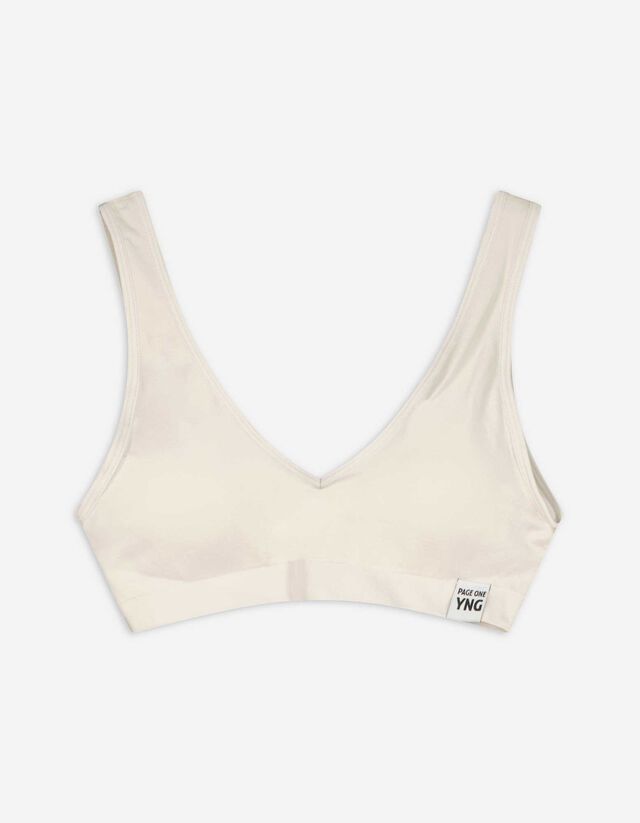 Bralette - einfarbig - wei&szlig;