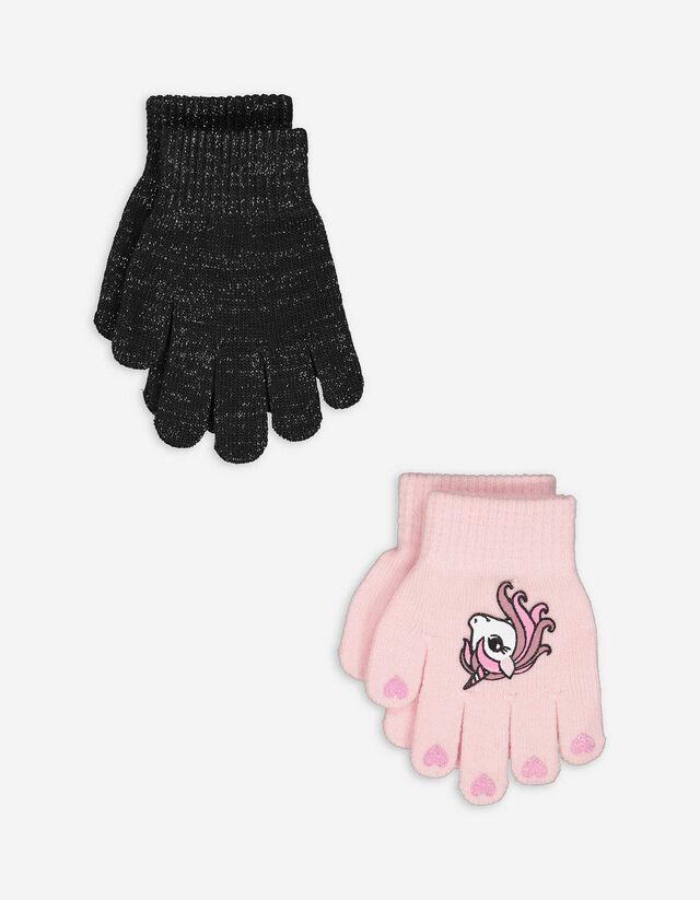 Handschuhe - 2er-Pack - rosa