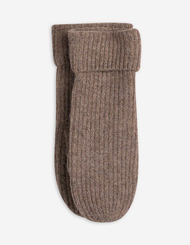F&auml;ustlinge - Rippstrick - braun