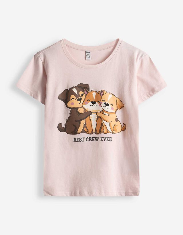T-Shirt - Frontprint - rosa