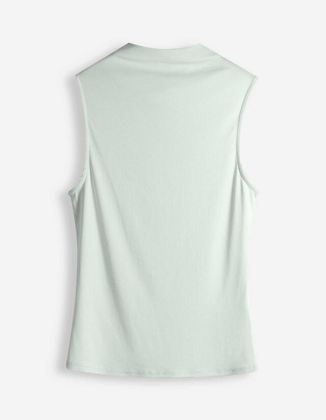 Top - Stehkragen - t&uuml;rkis