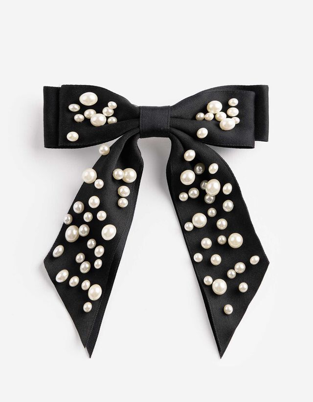 Haarklammer - Schleifen - schwarz