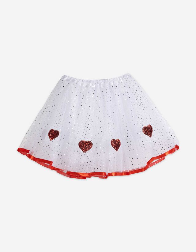 Kost&uuml;m - Rock&nbsp; - Herzen - wei&szlig;