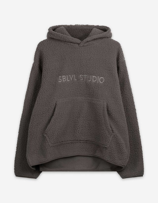 Hoodie - Schriftzug - hellbraun