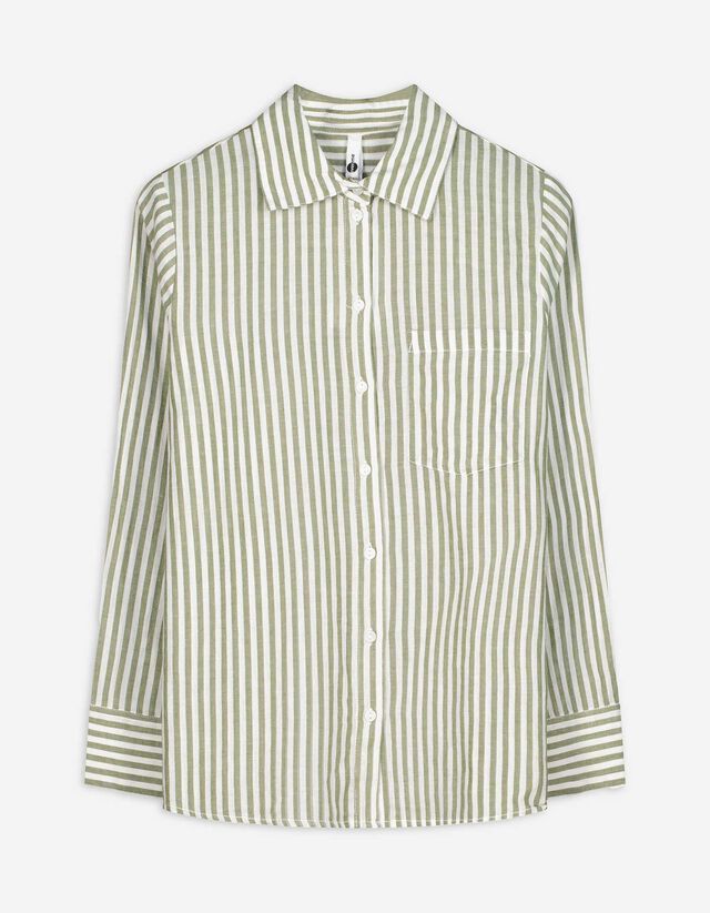 Hemd - Streifen - gr&uuml;n