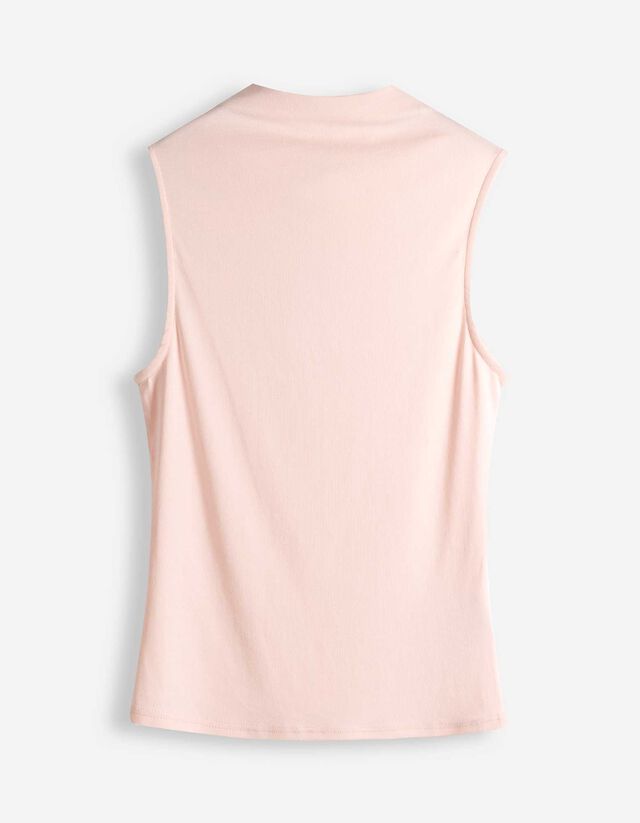 Top - Stehkragen - rosa