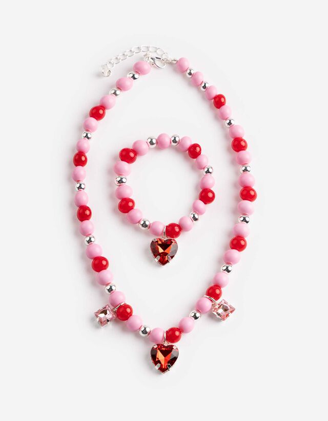 Schmuck-Set - 2er-Pack - silberfarben