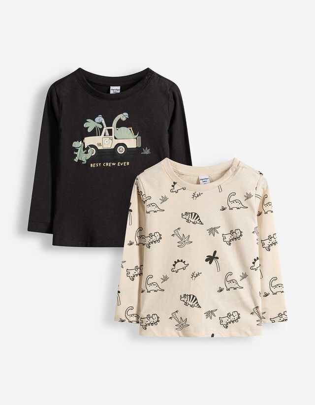 Langarmshirt - 2er-Pack