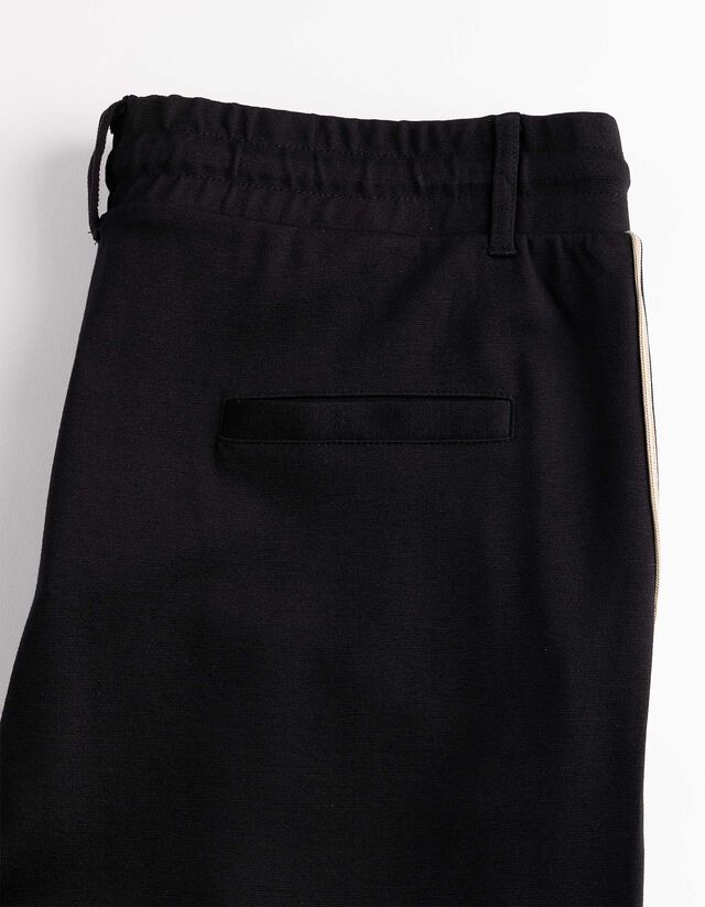 Jeggings - Galonstreifen - schwarz