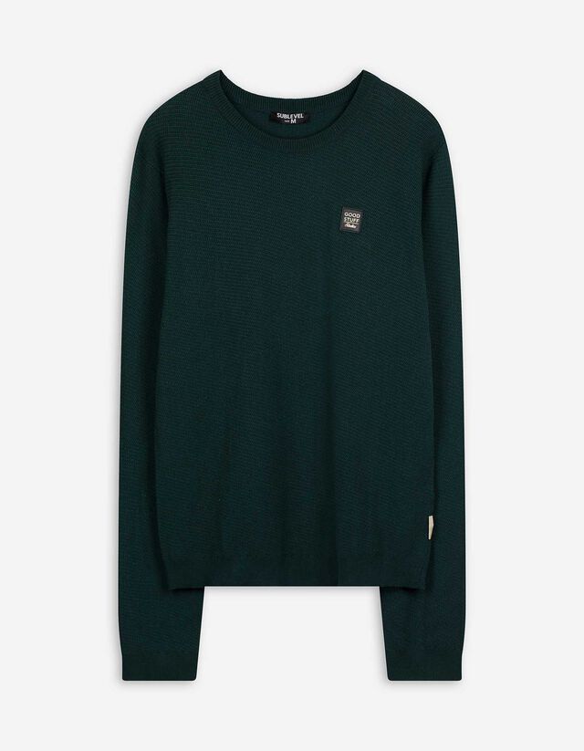 Pullover - Strick - dunkelgr&uuml;n