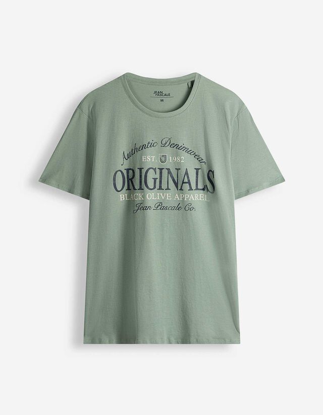 T-Shirt - Frontprint - hellgr&uuml;n