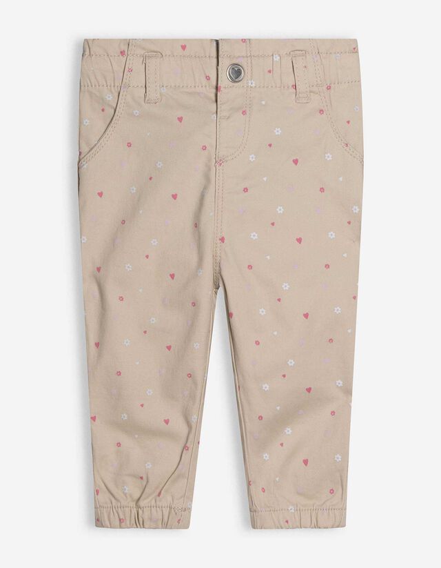 Hose - Allover-Muster - wei&szlig;