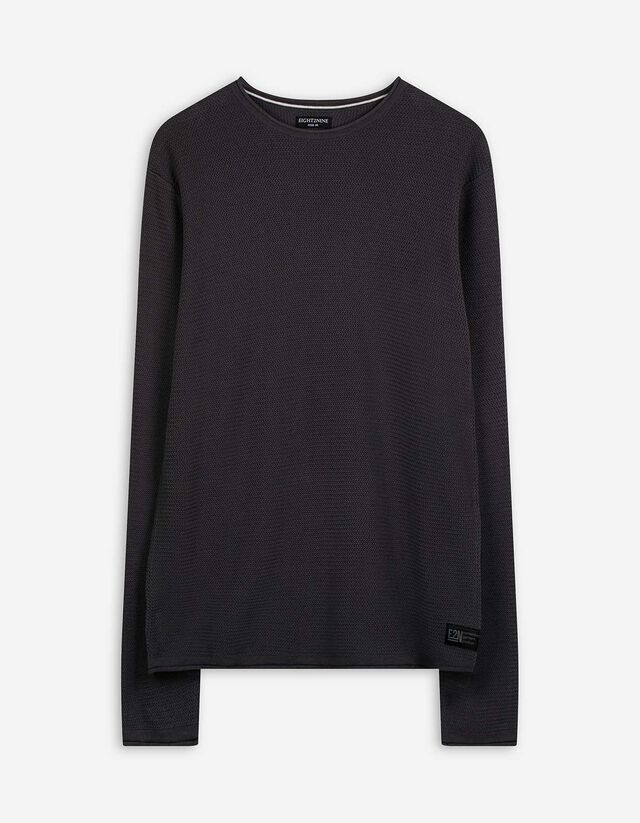 Pullover - Strick - dunkelgrau