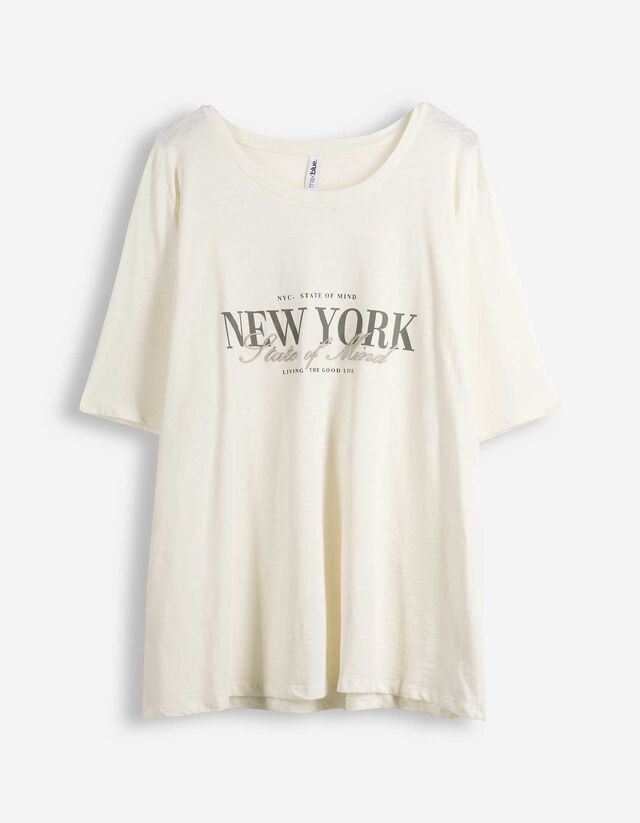 T-Shirt - Stickereien - wei&szlig;