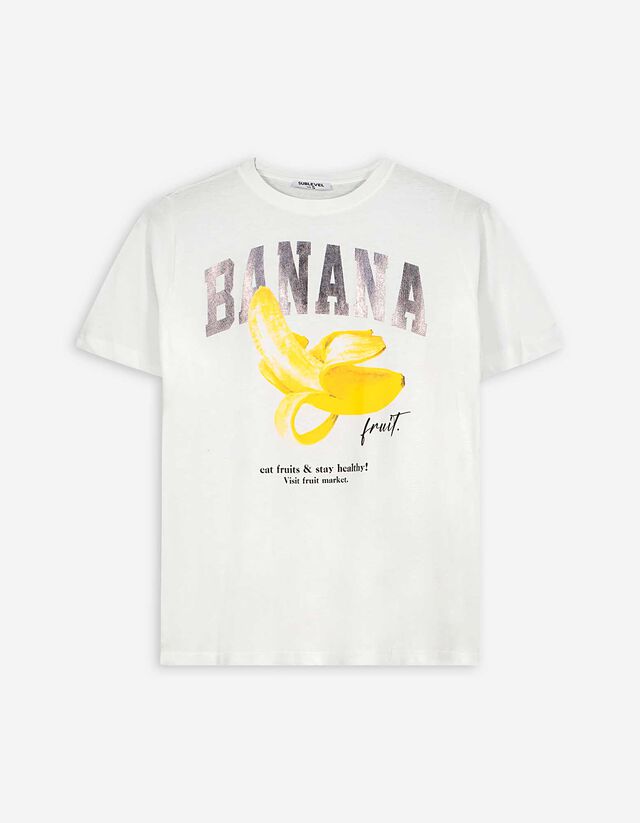 T-Shirt - Obst - wei&szlig;