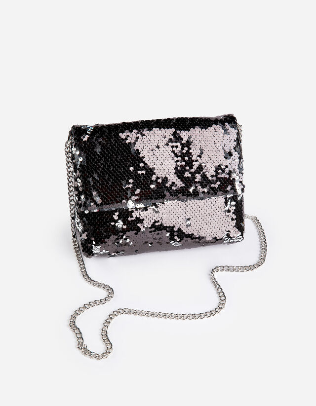 Clutch - Paillettenbesatz - schwarz