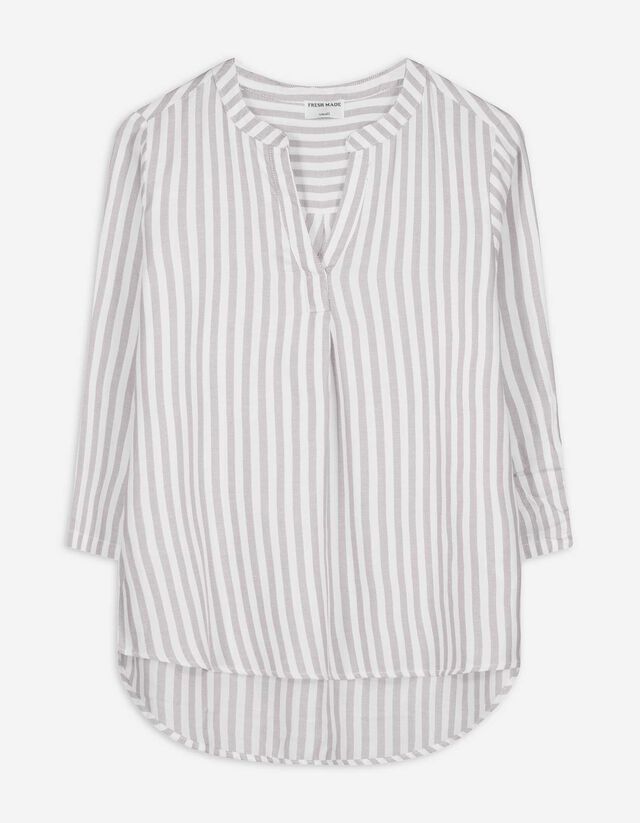 Bluse - Dreiviertel&auml;rmel - wei&szlig;