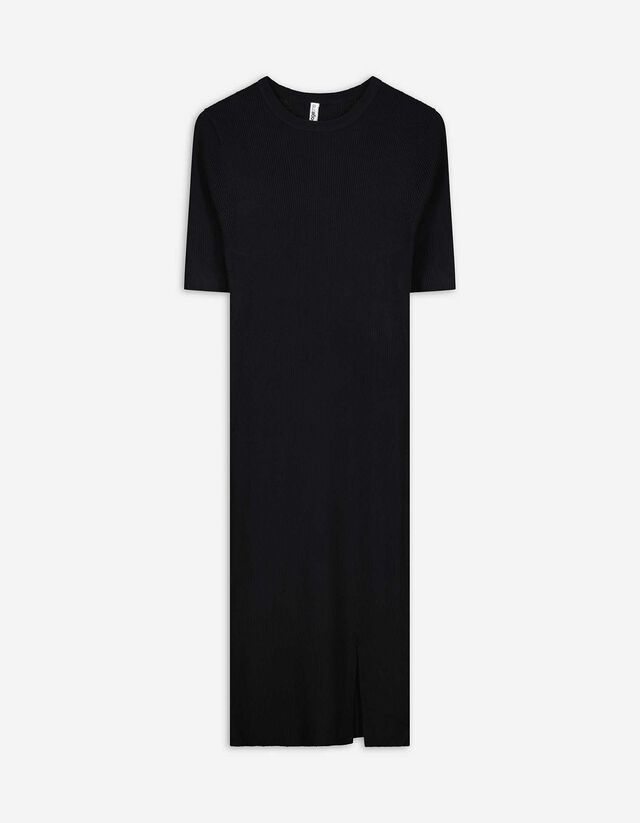 Kleid - Viskose-Mix - schwarz