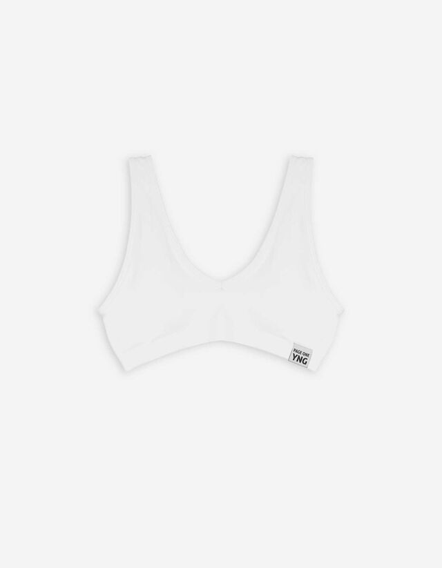 Bralette - einfarbig - wei&szlig;