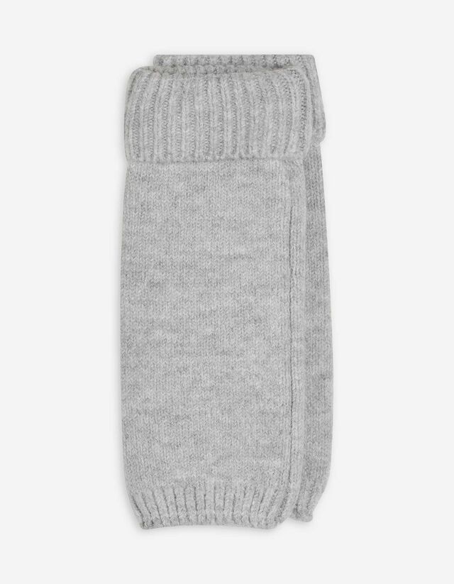 Halbhandschuh - einfarbig - hellgrau