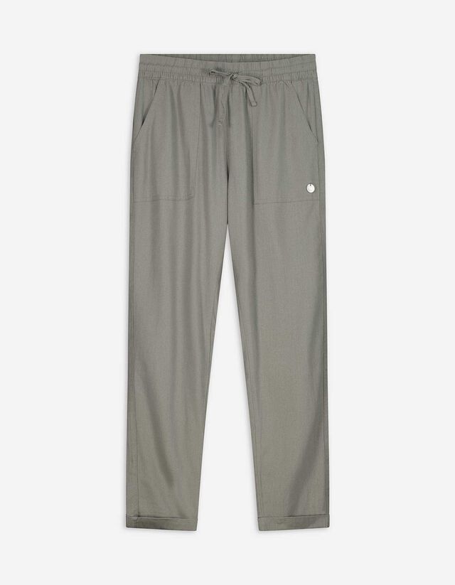 Hose - Leinen-Mix - hellgr&uuml;n