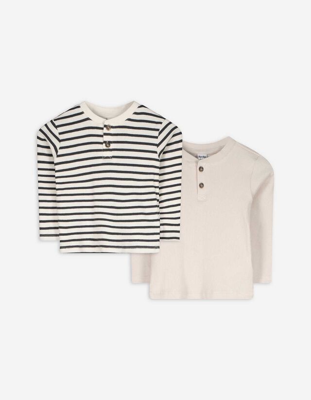 Langarmshirt - 2er-Pack