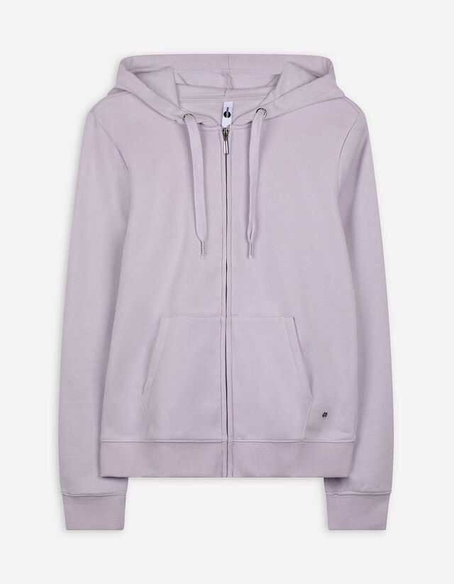 Sweatjacke - Regular Fit - lila